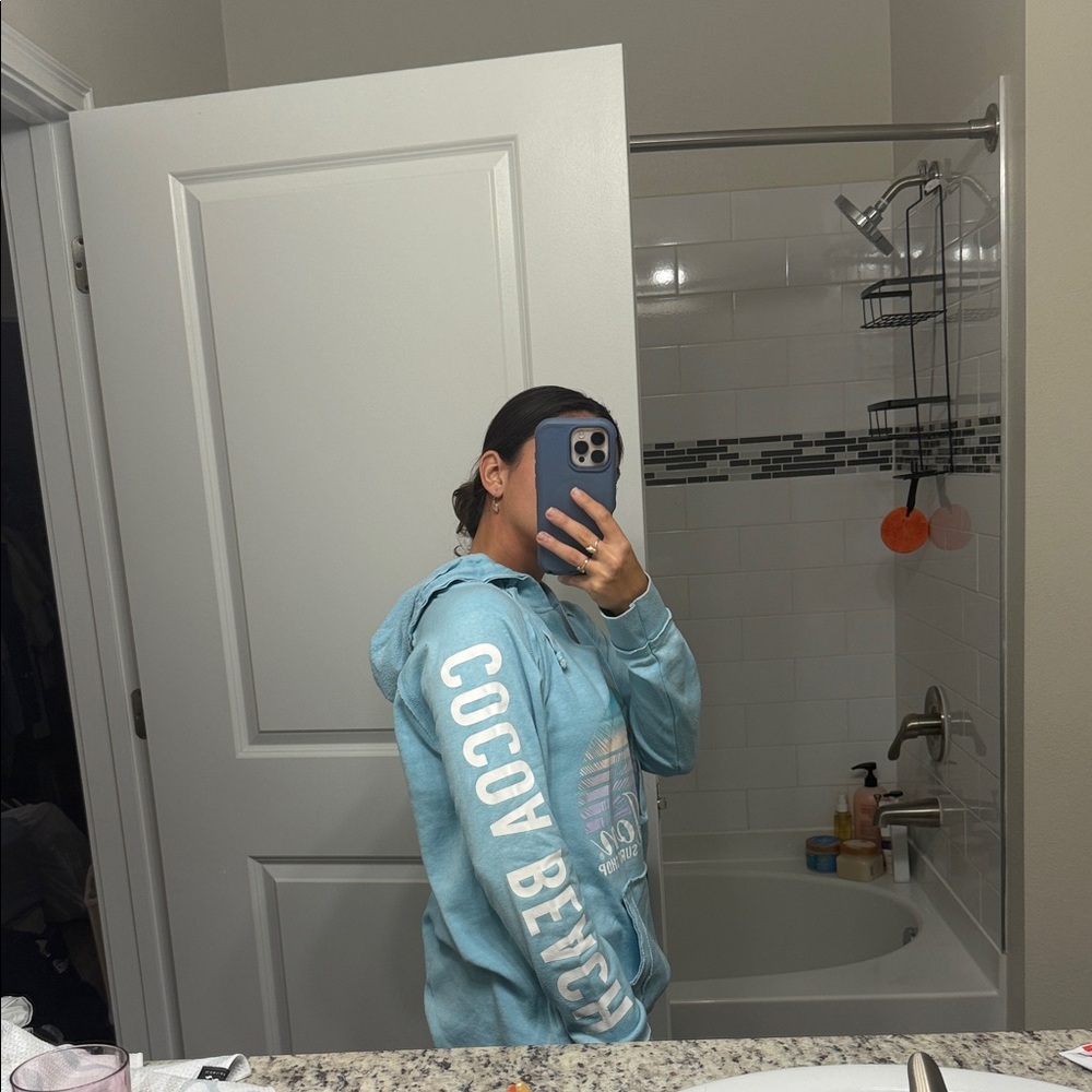 Light Blue Ron Jon Teddy Jacket - Picture 3 of 5